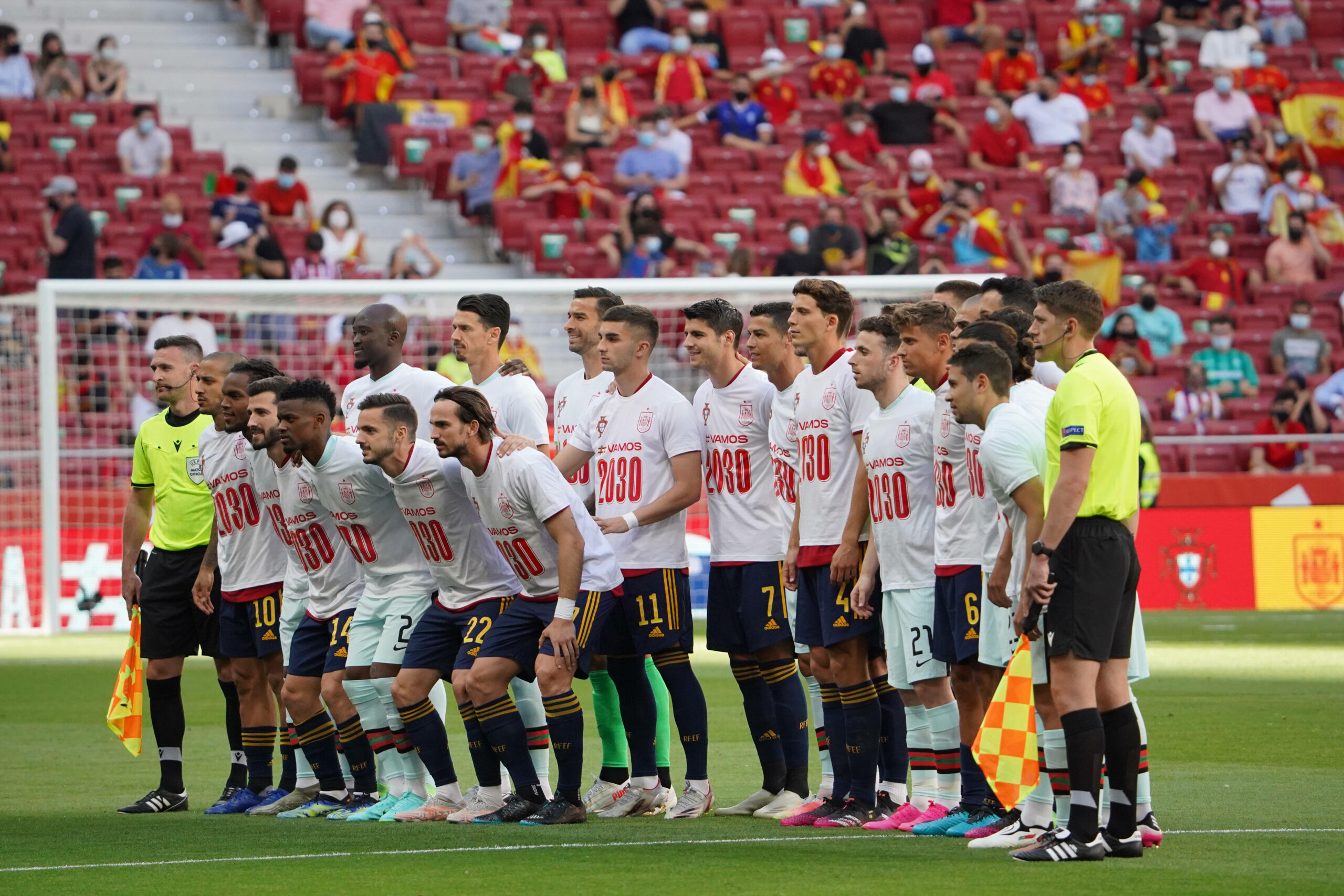 Gemeinsame Botschaft: Spanien und Portugal wollen die WM 2030 gemeinsam ausrichten