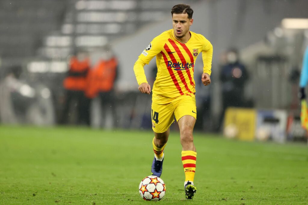 Philippe Coutinho für den FC Barcelona am Ball