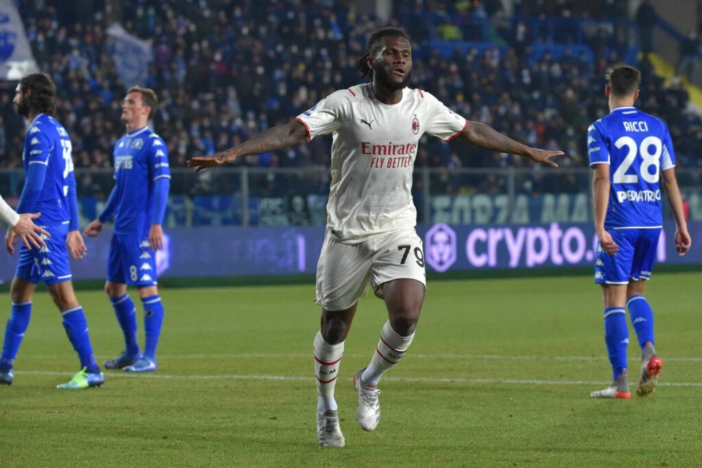 Franck Kessie bejubelt einen Treffer für die AC Milan