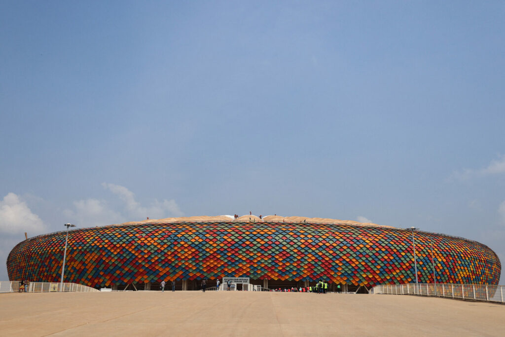 Das Olembe Stadion in Kamerun, in dem auch das Endspiel ausgetragen wird