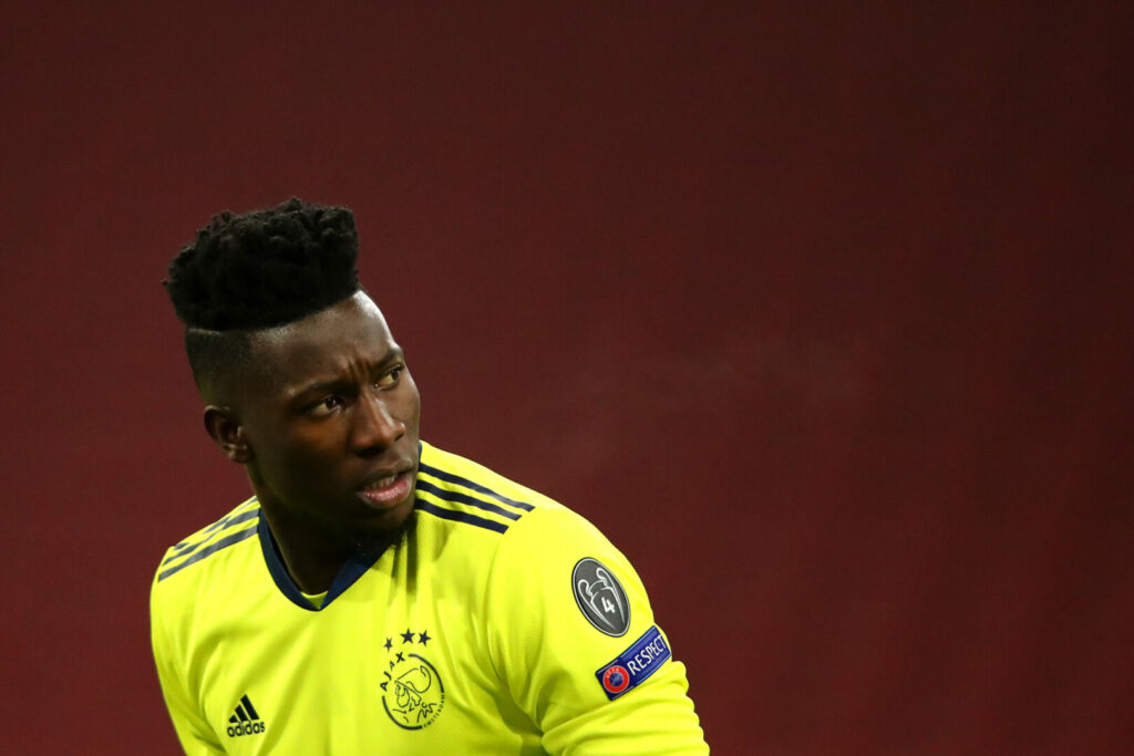 André Onana im Trikot von Ajax Amsterdam