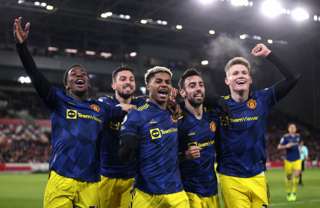 Manchester United gewann beim FC Brentford.