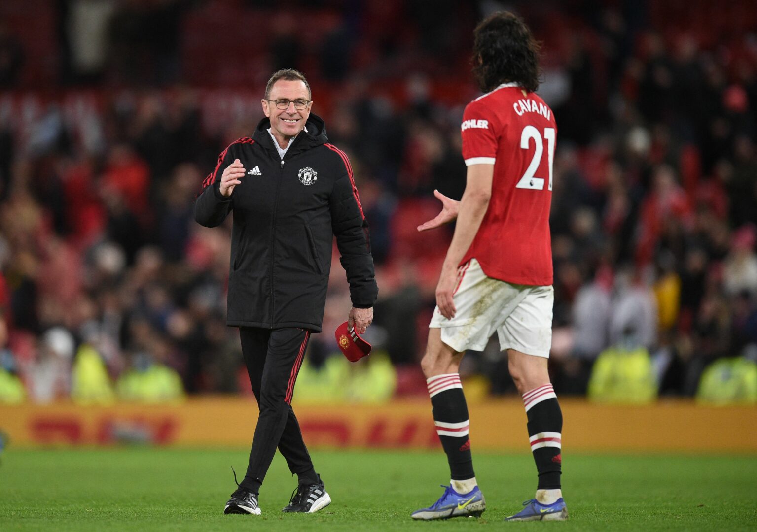 Premier League | Ralf Rangnick über Cavani: „Er weiß, dass ich ihn nicht gehen lasse“