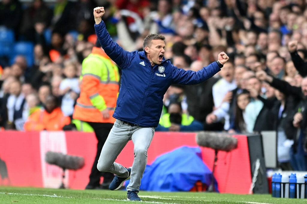 Jesse Marsch (Leeds United) bejubelt Siegtreffer