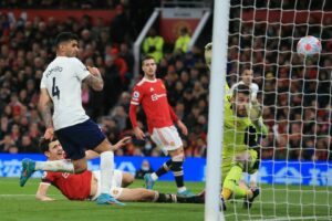 Maguire mit dem Ausgleich für Tottenham gegen Manchester United