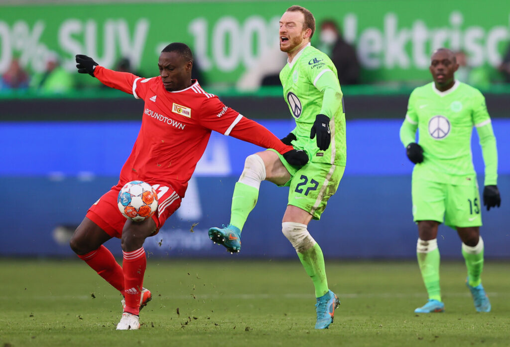 Anthony Ujah (links) und der 1. FC Union Berlin werden sich im Sommer voraussichtlich trennen.