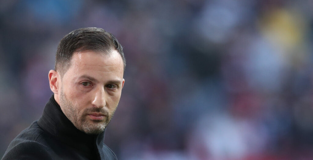 RB Leipzigs Trainer Domenico Tedesco