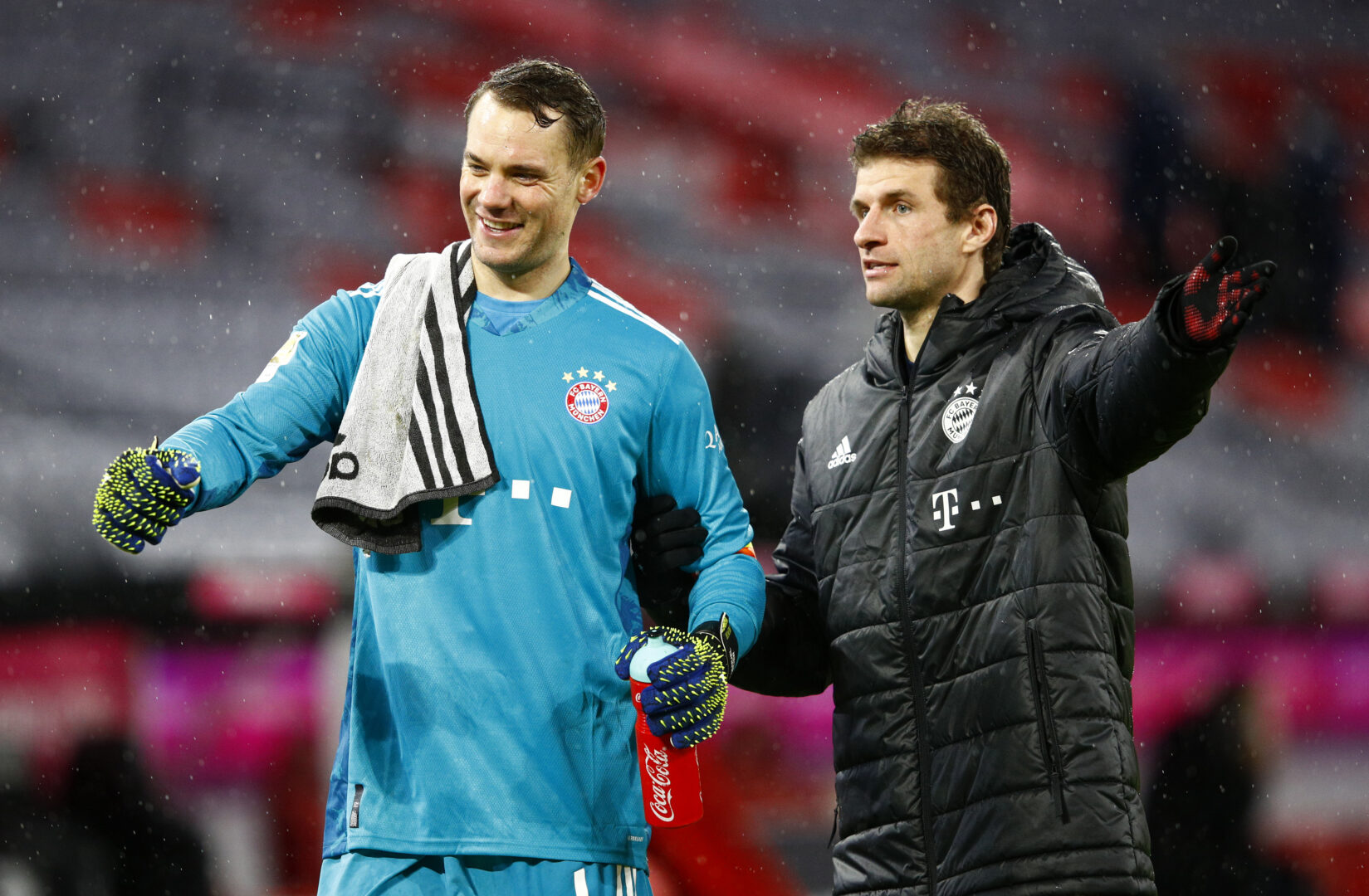 Manuel Neuer und Thomas Müller beim FC Bayern.