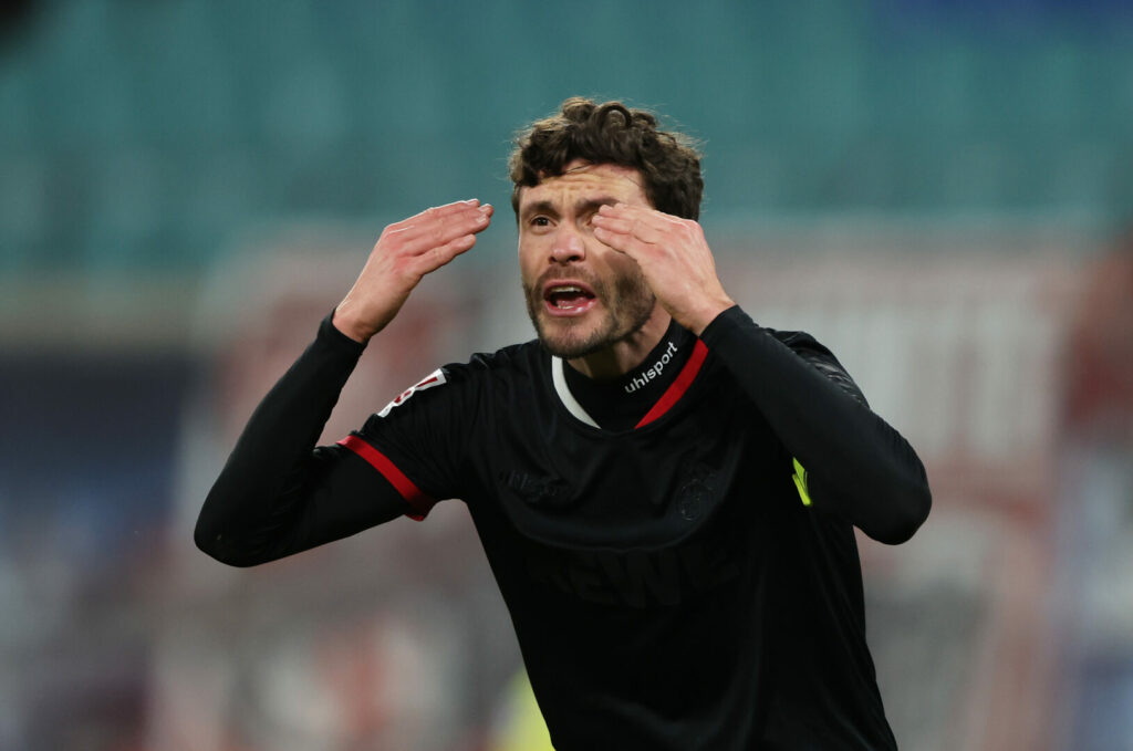 Jonas Hector haderte mit der Niederlage des 1. FC Köln bei Union Berlin.