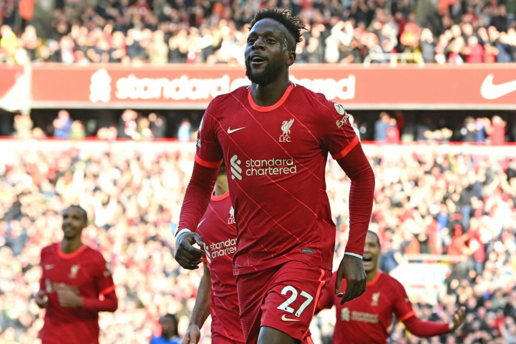 Divock Origi bejubelt einen Treffer für den FC Liverpool