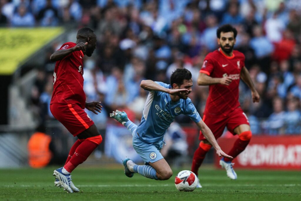 Premier League Spiel zwischen Liverpool und Manchester City