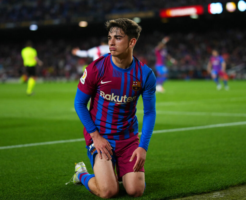 Gavi während eines Barca-Spiels