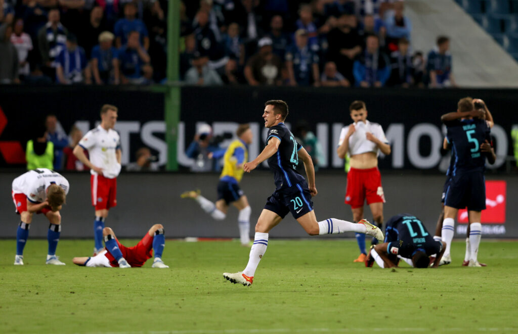 Hertha BSC gewann die Relegation beim Hamburger SV.