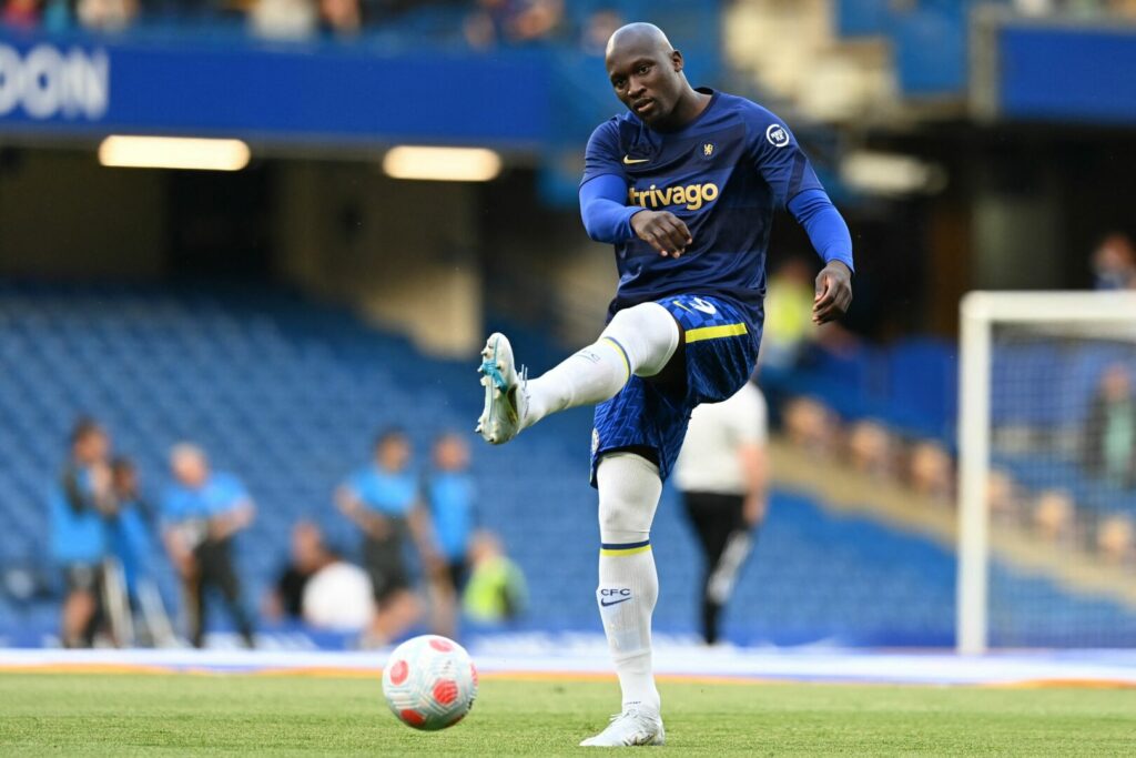 Romelu Lukaku beim Aufwärmen vor einem Chelsea-Spiel