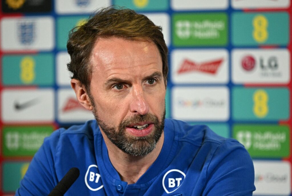 Gareth Southgate als Coach von England.
