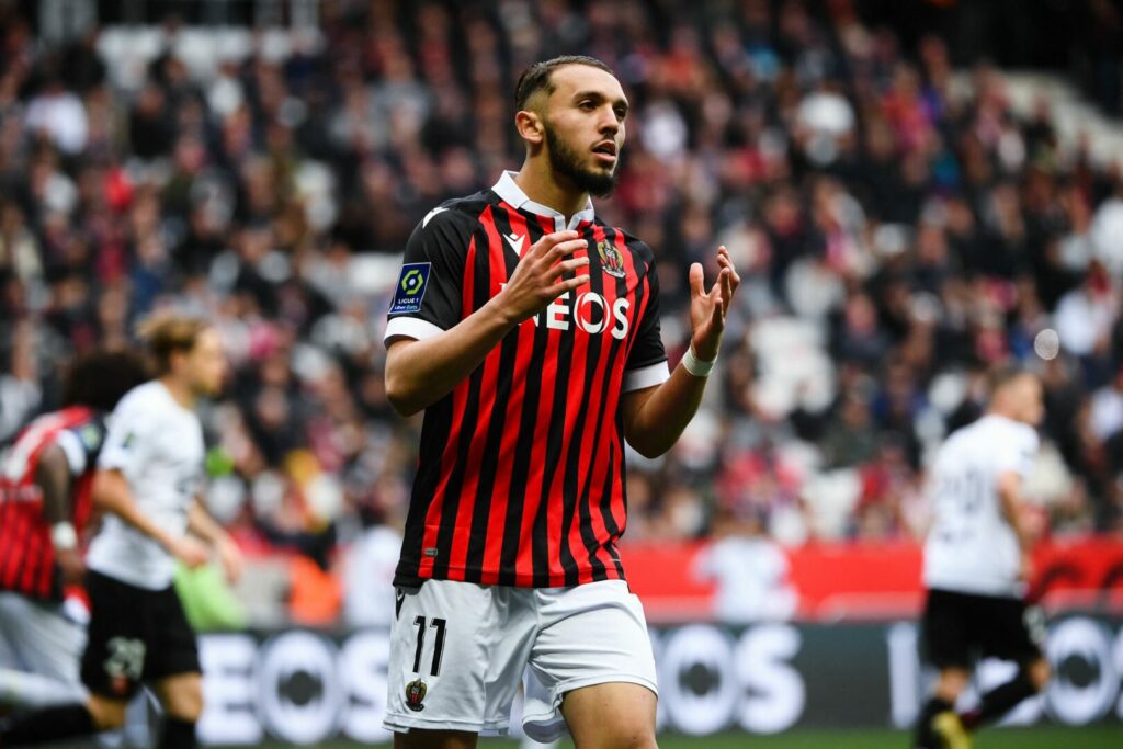 Amine Gouiri im Trikot des OGC Nizza