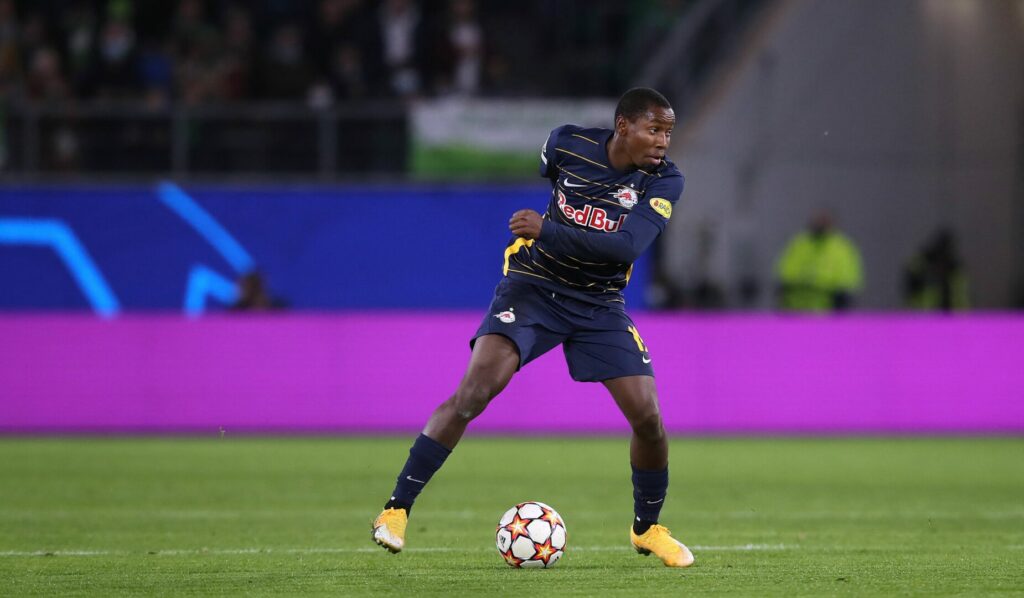 Mohamed Camara in einem Champions-League-Spiel für RB Salzburg