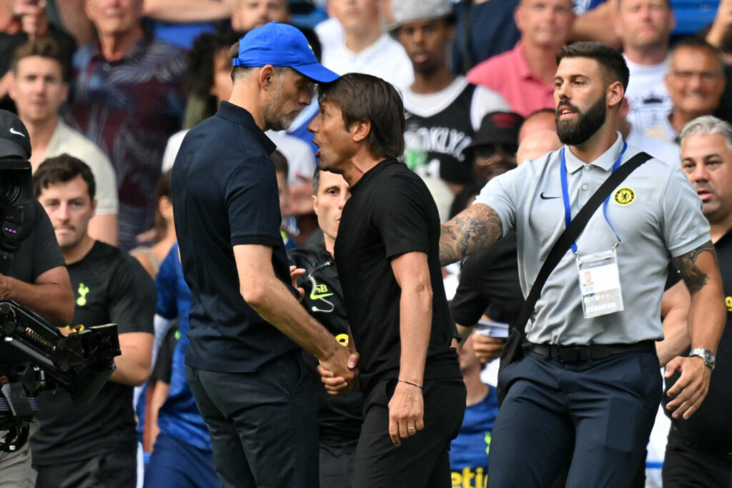 Thomas Tuchel geriet mit Antonio Conte aneinander.