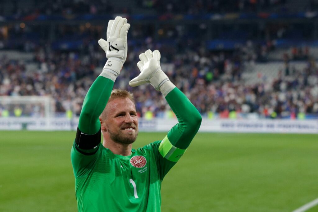 Kasper Schmeichel im Trikot der dänischen Nationalmannschaft