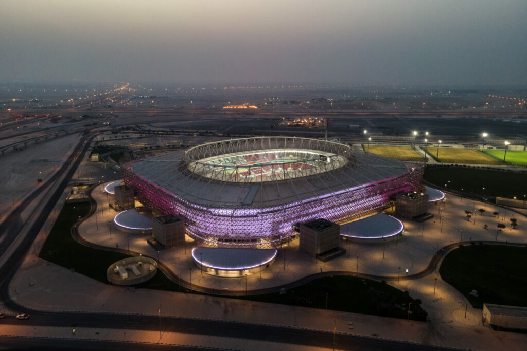 Ein Stadion der WM 2022 in Katar
