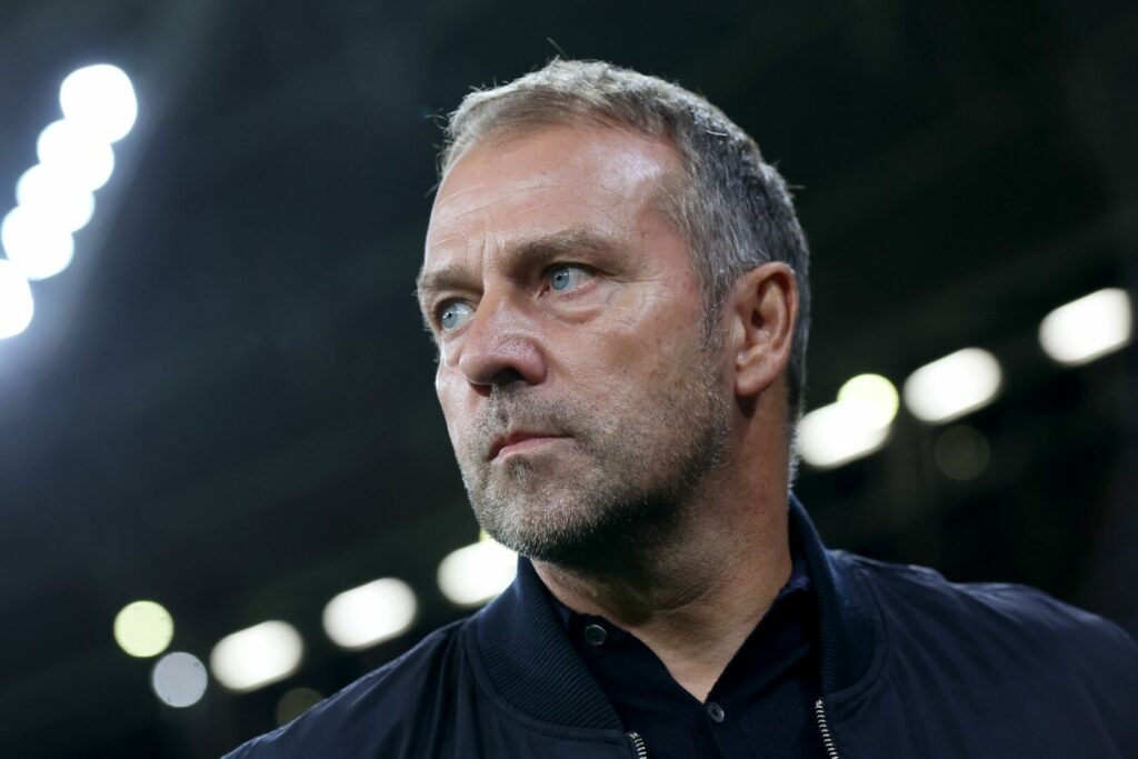 Hansi Flick beim Nationalspiel von Deutschland