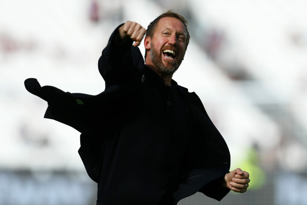 Graham Potter jubelt