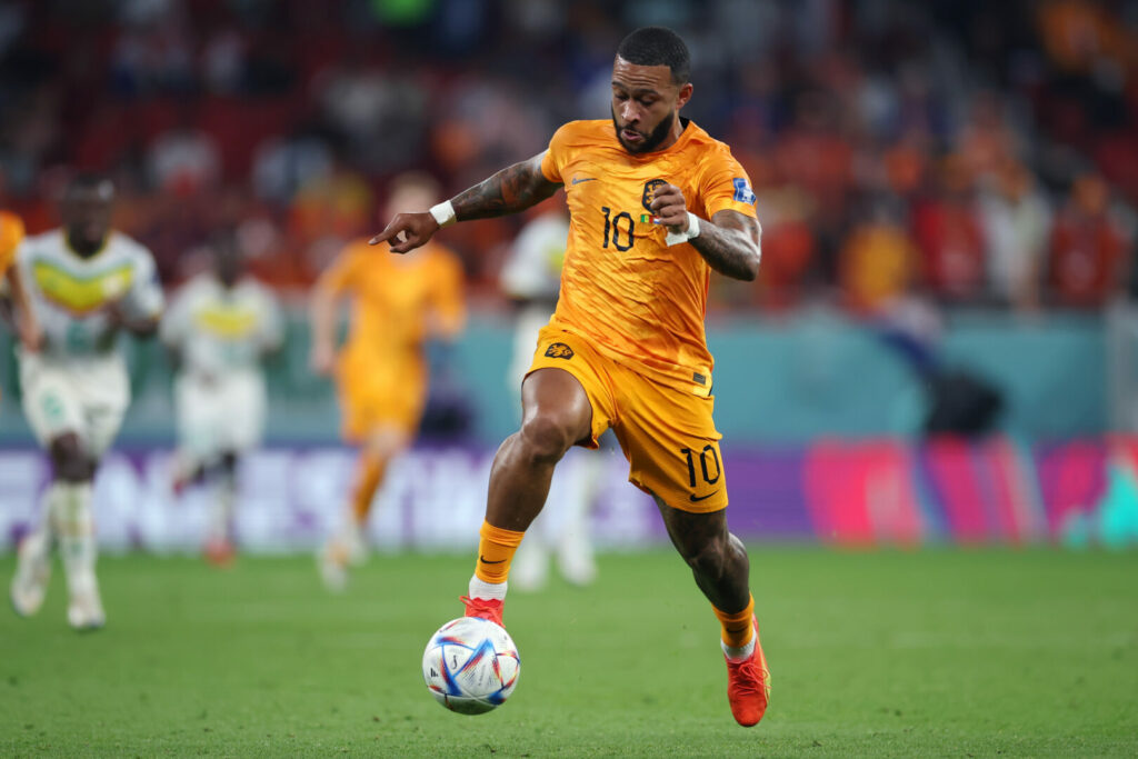 Memphis, hier bei einem Spiel der niederländischen Nationalmannschaft bei der WM 2022