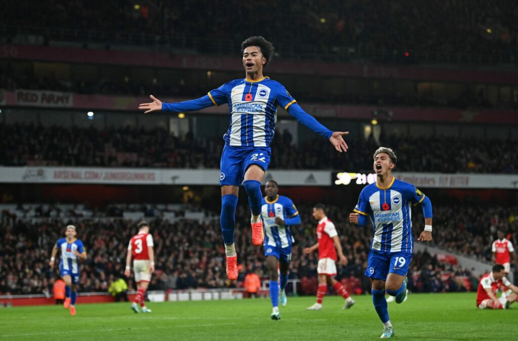 Brighton gewann im EFL Cup bei Arsenal.