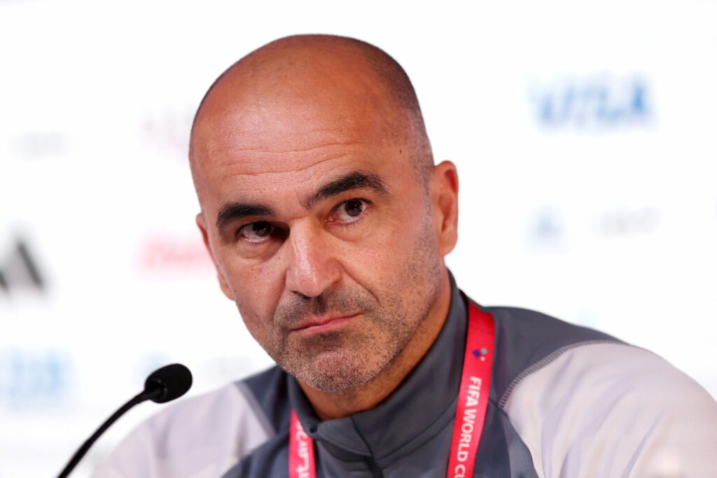 Roberto Martinez, Nationaltrainer von Belgien, auf einer PK
