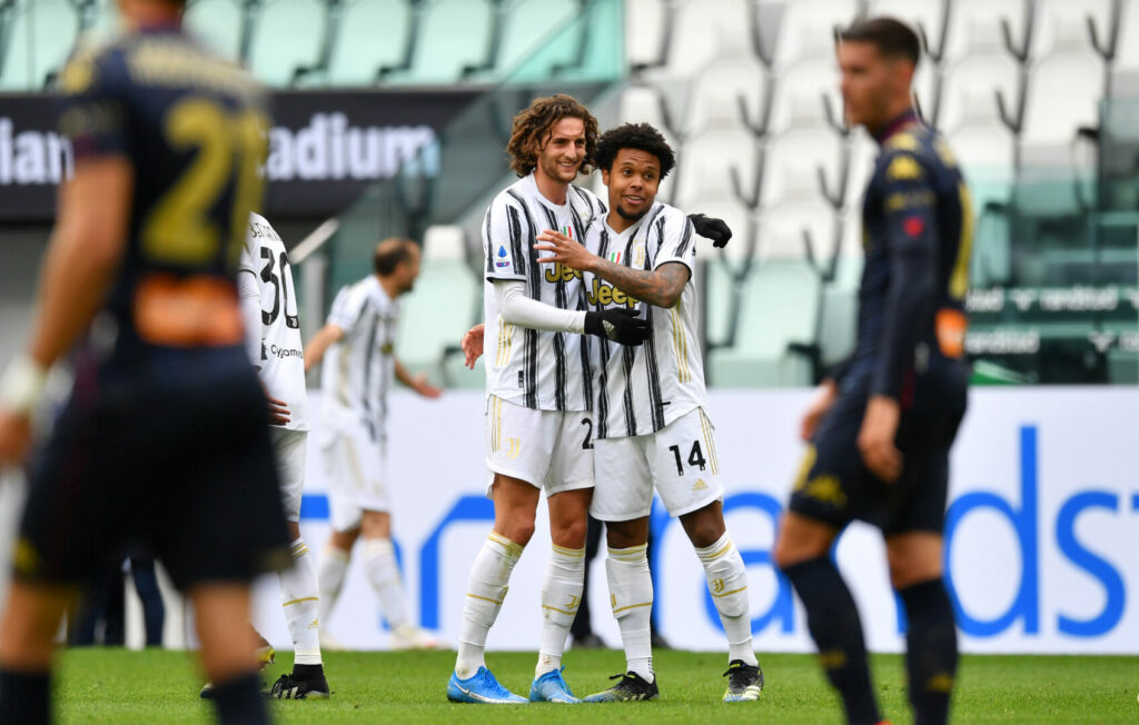 Adrien Rabiot und Weston McKennie im Trikot von Juventus.