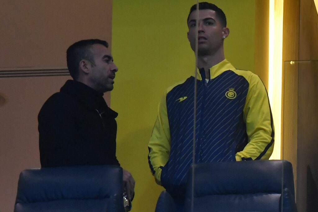 Cristiano Ronaldo im Trainingsanzug von Al Nassr