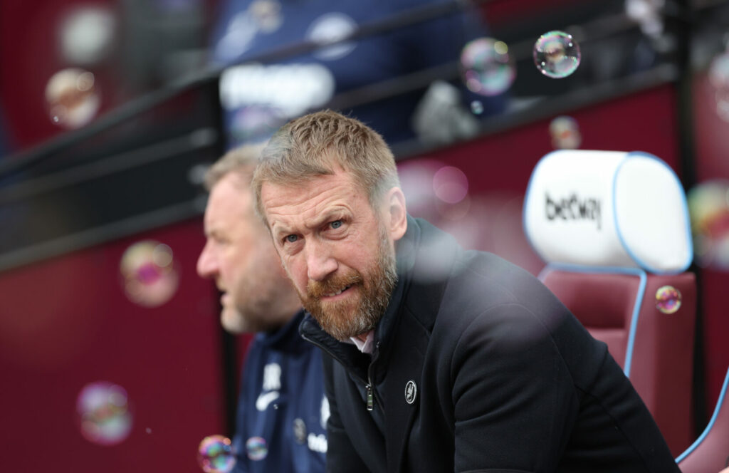 Graham Potter ist wenig begeistern vom Spiel seiner Mannschaft gegen West Ham