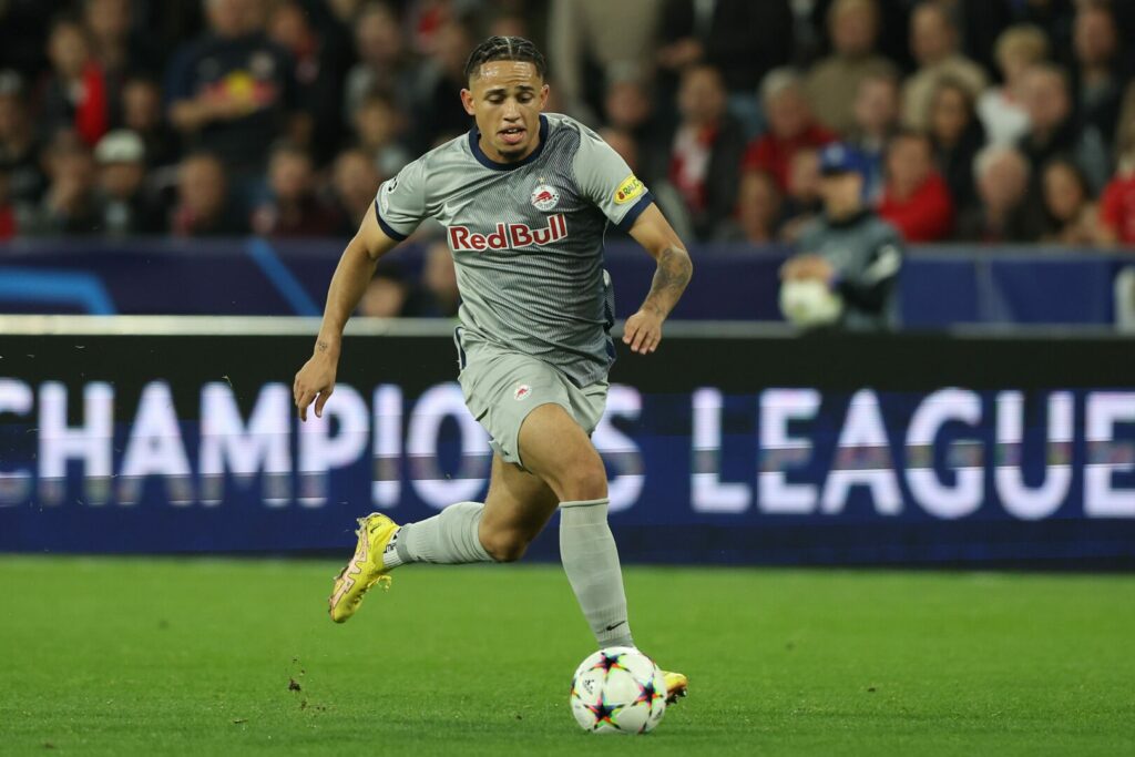 Noah Okafor im Trikot von Red Bull Salzburg