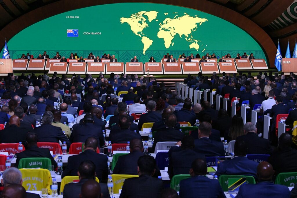 Der Kongress der FIFA in Kigali/Ruanda