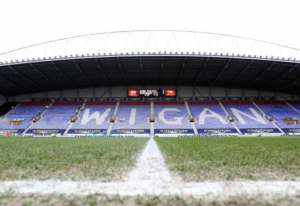 Das Stadion von Wigan Athletic