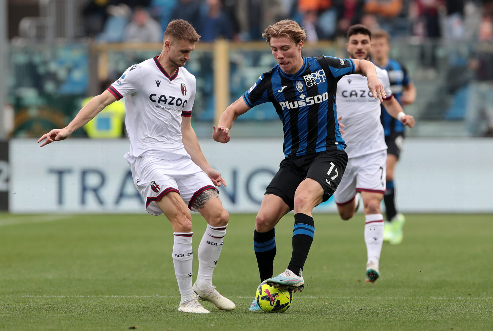 Rasmus Hojlund im Trikot von Atalanta Bergamo.