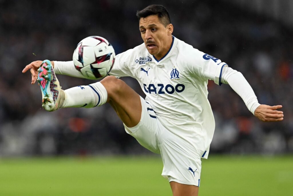 Alexis Sanchez im Trikot von Olympique Marseille.