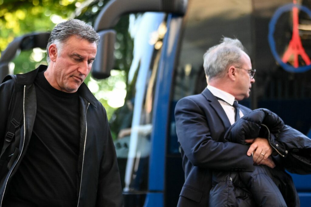 Christophe Galtier und Luis Campos (PSG)