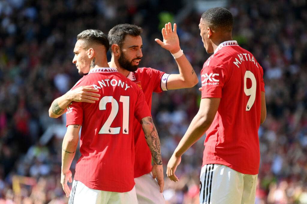 Manchester United mit einem Sieg in der Premier League.