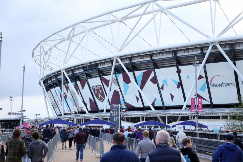 Das London Stadium von West Ham. möglicher zukünftiger Arbeitsplatz von Tim Steidten