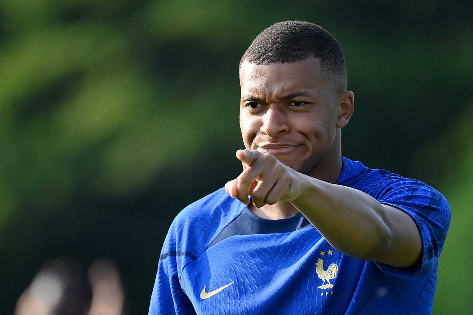 Kylian Mbappe im Training der französischen Nationalmannschaft.