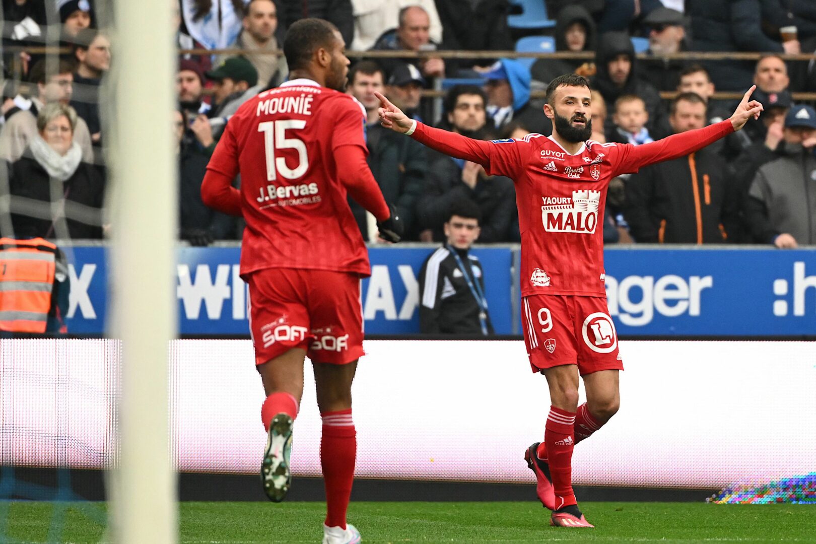 Franck Honorat bejubelt einen Treffer.