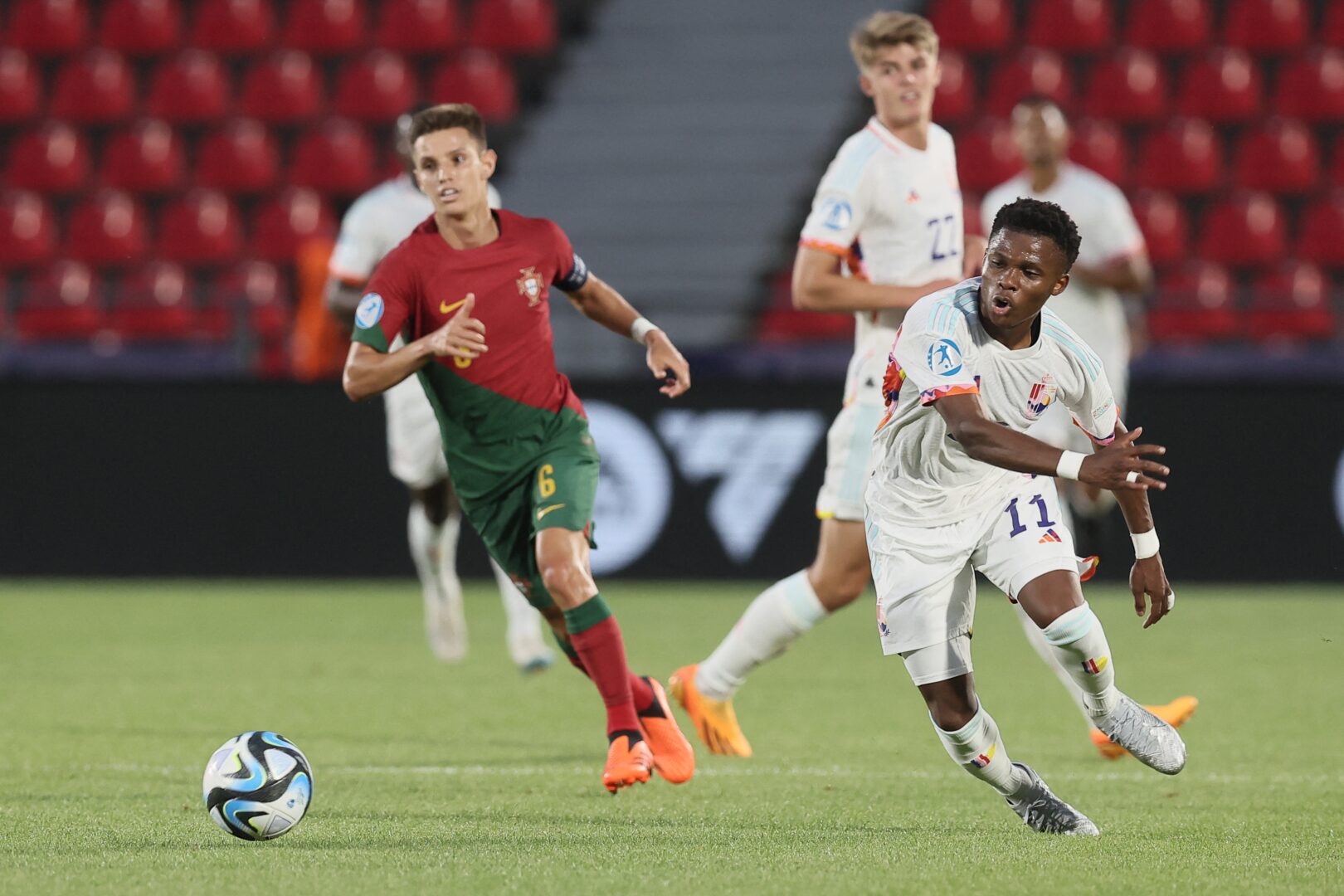 U21-EM: Portugal bezwang Belgien und erreichte das Viertelfinale.