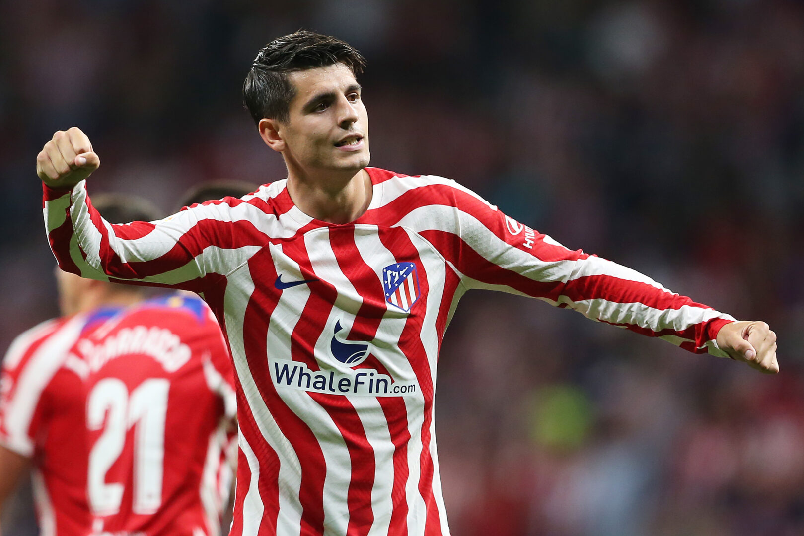 Alvaro Morata im Trikot von Atletico Madrid.