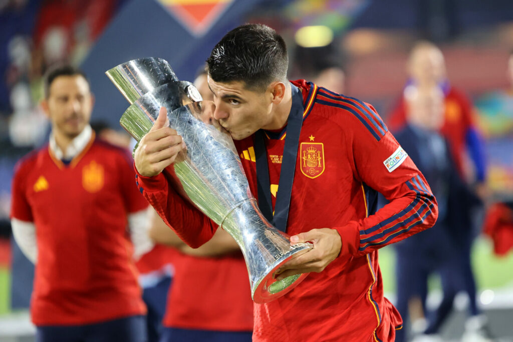 Alvaro Morata nach dem Sieg in der Nations League.