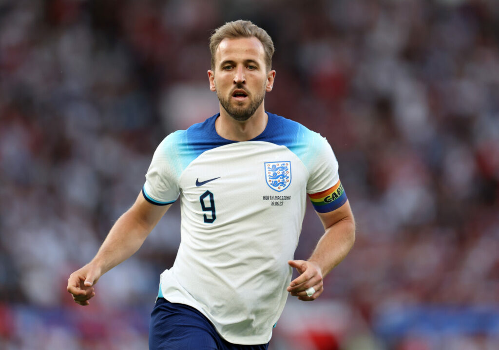 Harry Kane im Trikot der englischen Nationalmannschaft.