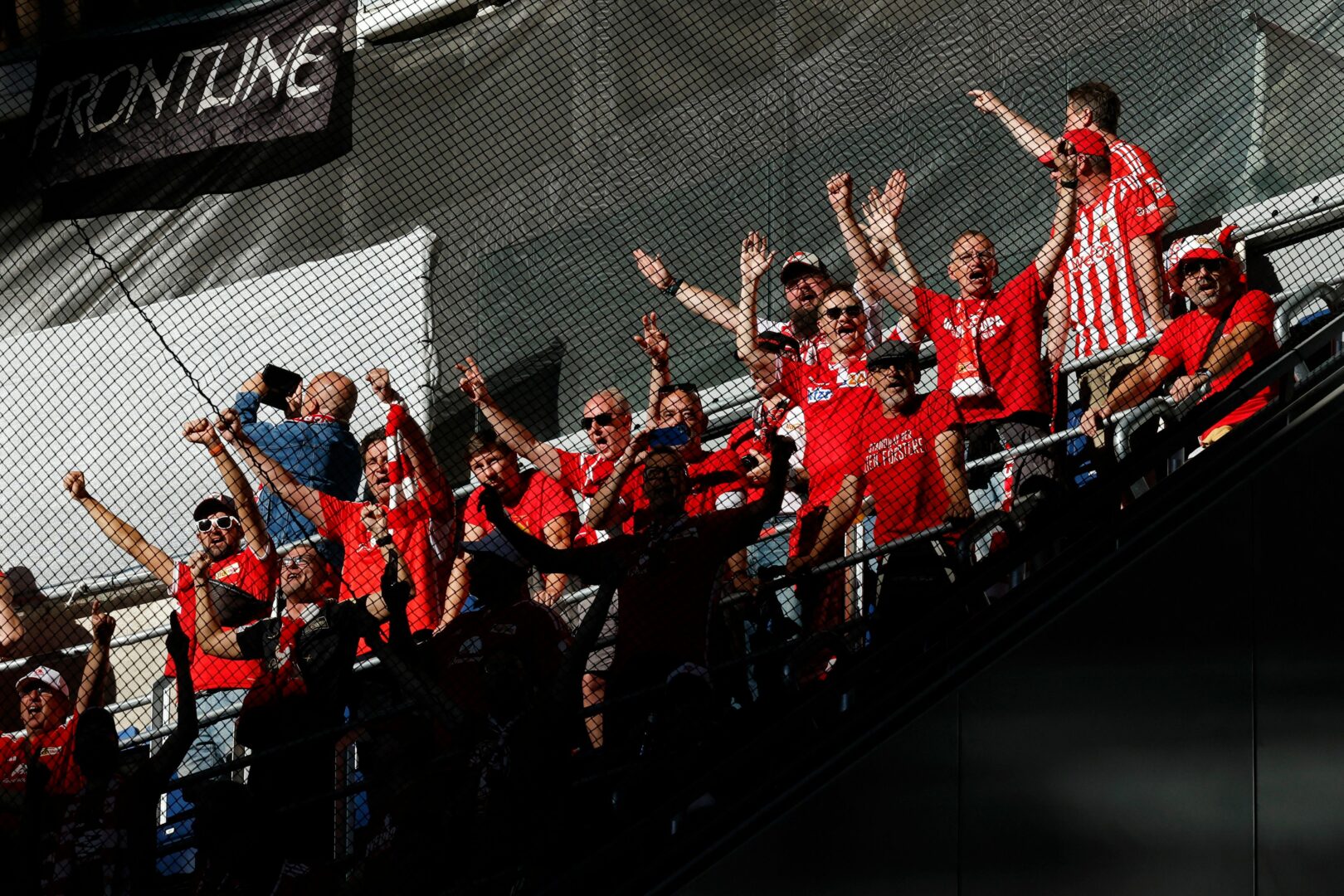 Einige Union-Fans kamen erst nach Anpfiff ins Santiago Bernabeu.