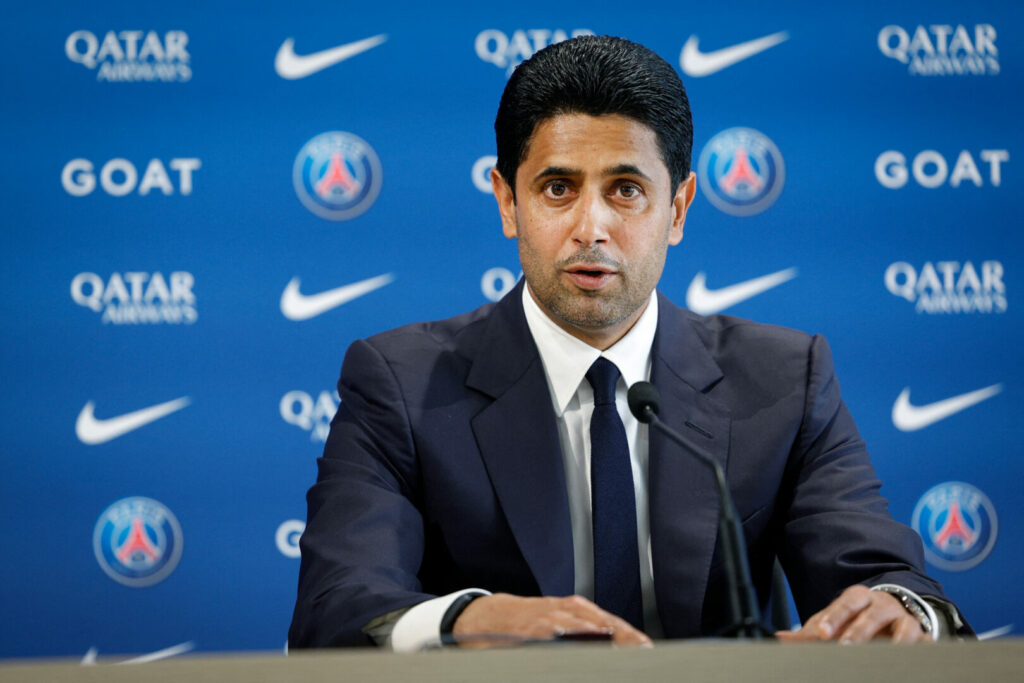 Nasser Al-Khelaifi freut sich über die Entwicklung von PSG.