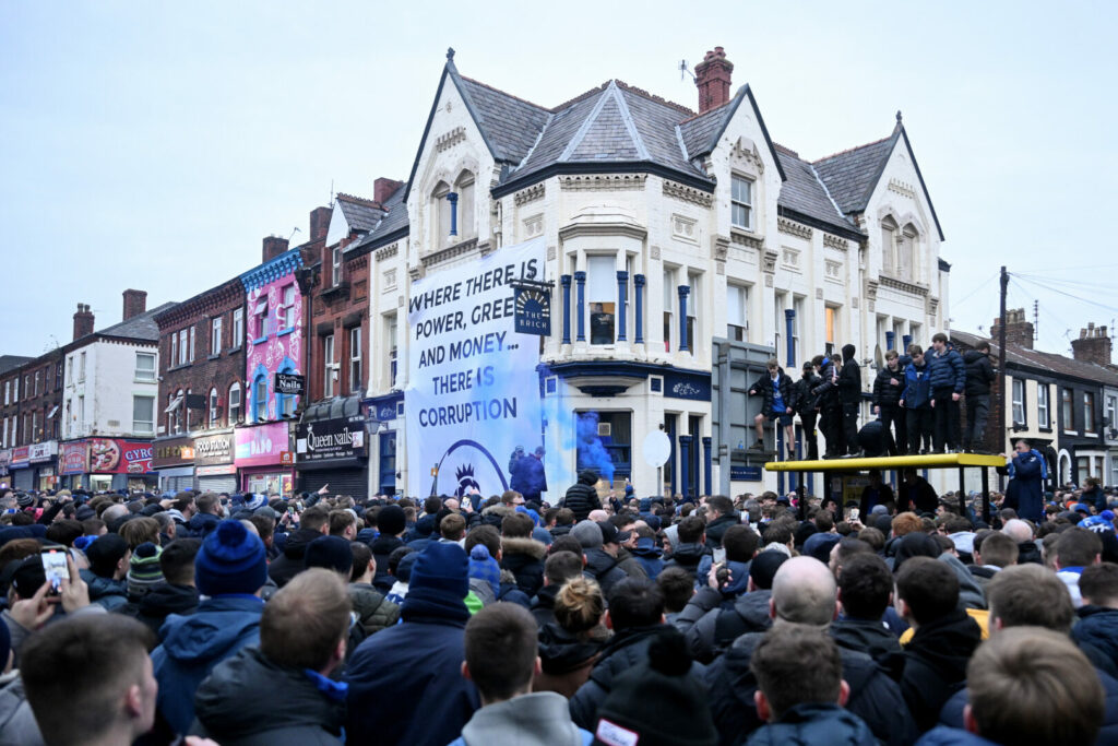 Everton-Fans protestieren gegen den Punktabzug