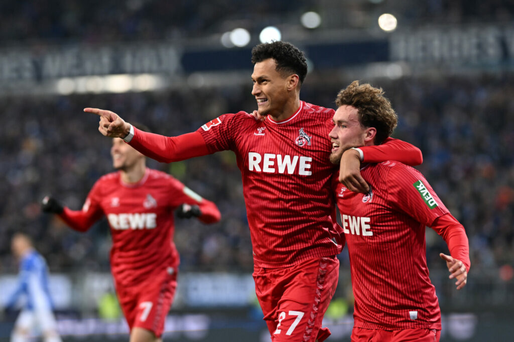 Bundesliga: Davie Selke erzielt das 1:0 für Köln in Darmstadt.
